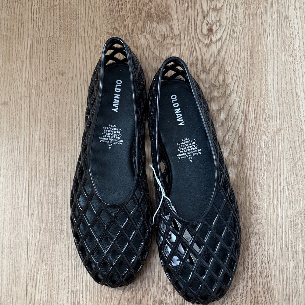 Old Navy Women's Black Mesh Flats